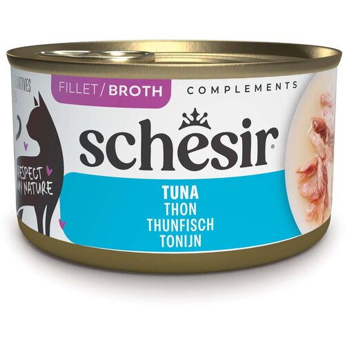  Ekonomično pakiranje Schesir Complements u juhi 24 x 70 g - Tuna Slike