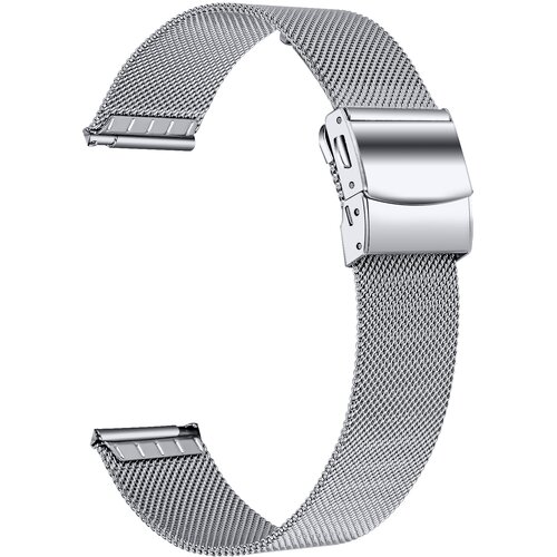 INF Pa&scaron;ček za uro iz nerjavečega jekla za Huawei Watch 2/Garmin Vivoactive 3, 20 mm Silver, (21730004) Cene