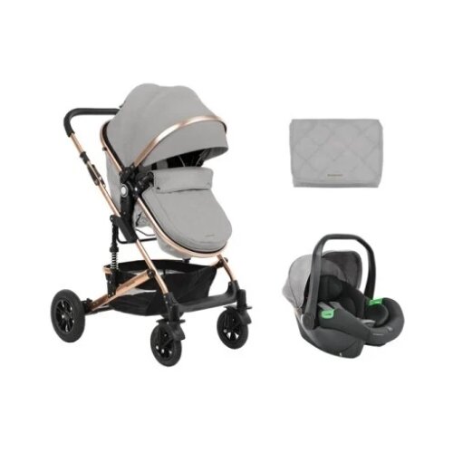Kolica Amaia Light Grey premium set 2in1 sa autosedi&amp;scaron;tem I-Size KKB11245 SET Slike