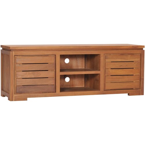 VidaXL TV omarica 110x30x40 cm trdna tikovina Slike
