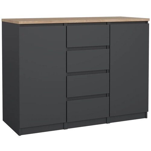 Tvilum Tamno siva komoda 121x91x50 cm Naia &ndash; Cijene