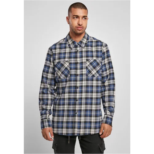 UC Men Roots Plaid Shirt Navy Blue/White