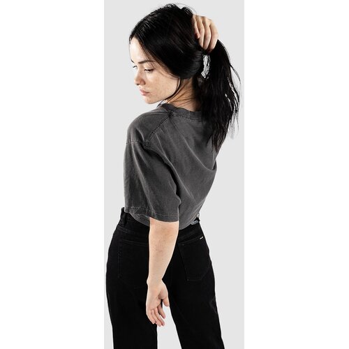 Shaka Wear Garment Dye Crop T-Shirt shadow grey Slike