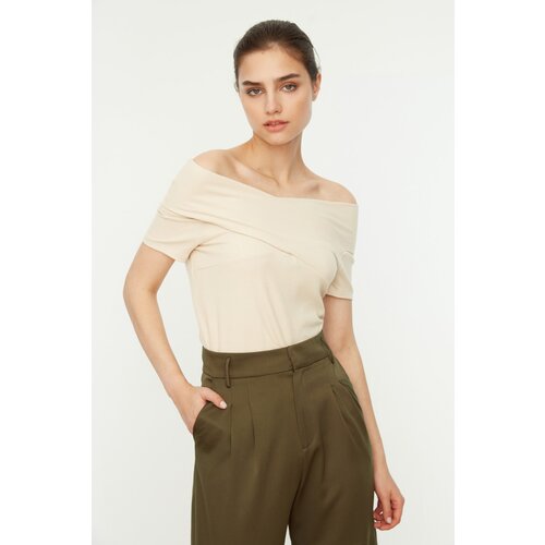 Trendyol Ženska bluza Pletena krem | braon Cene