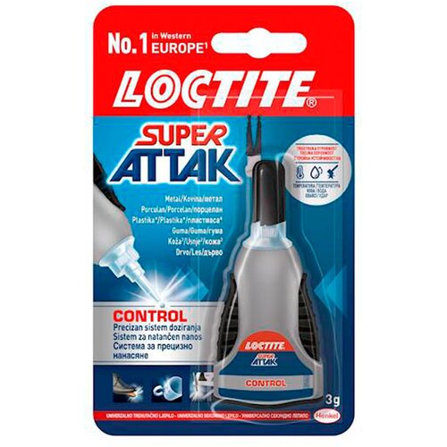 Henkel Sekundno lepilo Super Attack Control v gelu, 3 g Slike