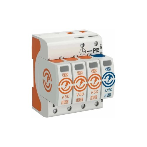OBO Bettermann V50-3+NPE-280 5093526 Kombinirani kontroler 50 kA Slike