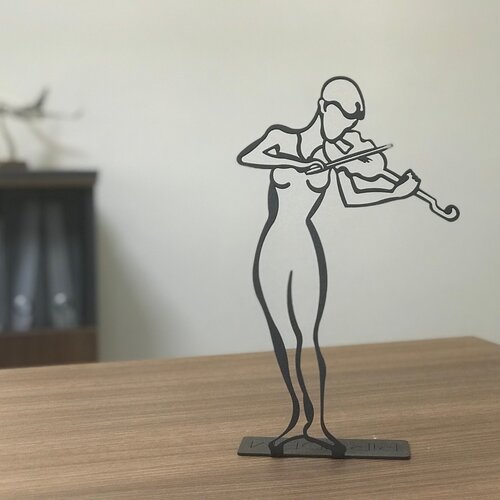 Atelier Del Sofa dekorativna figura violinist pod, 2 mm, crna Slike