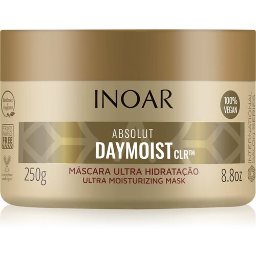 INOAR Absolut Daymoist CLR&amp;trade; intenzivna vlažilna maska za suhe in barvane lase 250 g Slike