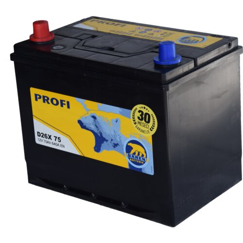 BAREN akumulator 12V 75Ah L+AZIJA PROFI 640A/En Cene
