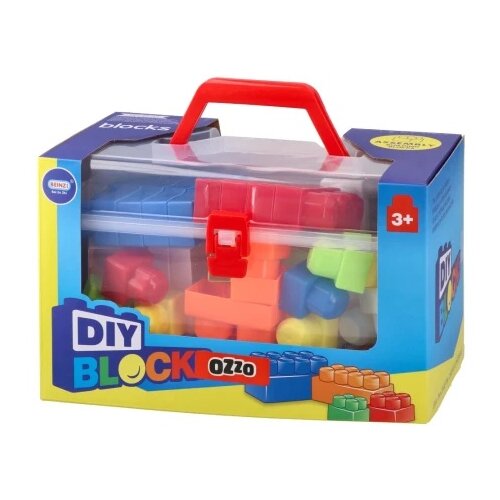 Ozzo DIY blocks, kocke u kutiji, 40K, plava Cene