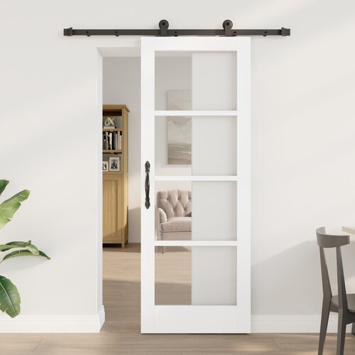 vidaXL Drsna vrata s kompletom opreme 'ORKDAL'Bela 73.5 x 198.5 cm Cene