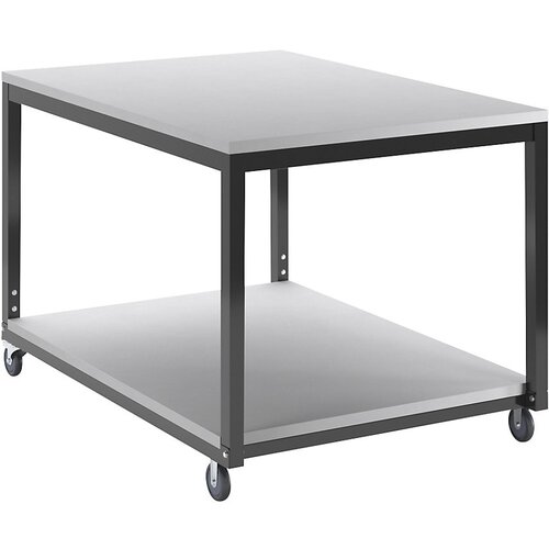 eurokraft basic transportni voziček z 2 policama, z nastavitvijo višine, za sistem delovnih miz wt, dxš 1000 x 700 mm Cene