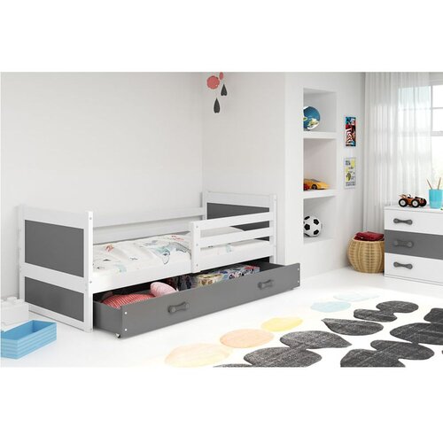  Krevet BMS Rico + ladica 200x90 cm, BIA grafit Cene