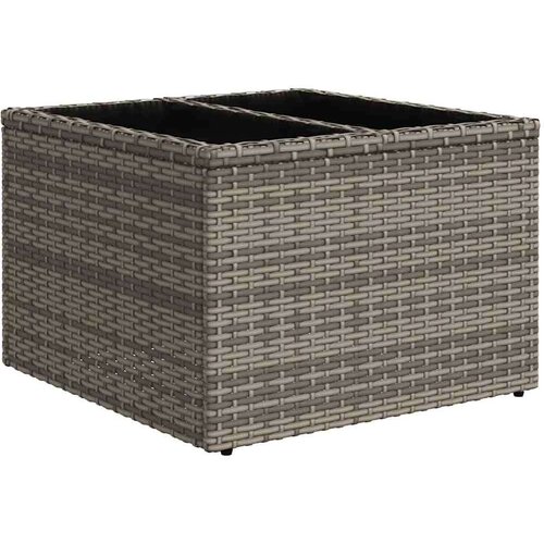 VidaXL 9-dijelni set vrtnih sofa od poliratana s jastucima sivi Slike