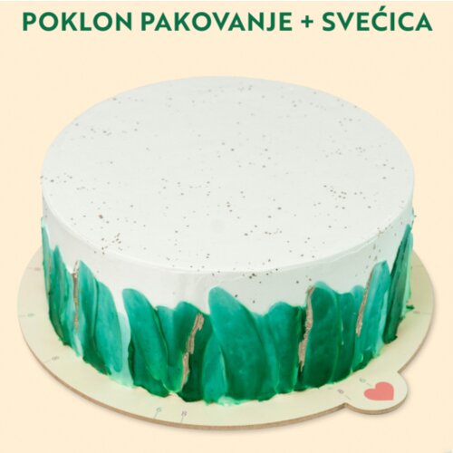 Torta Ivanjica mini poklon torta - zelena - okrugla Cene