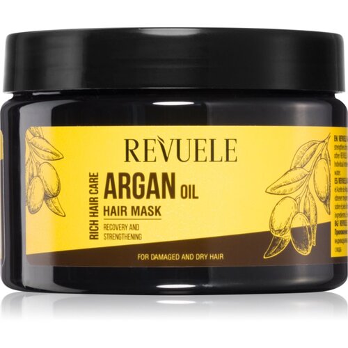 Revuele Argan Oil Hair Mask negovalna maska za suhe in po&amp;scaron;kodovane lase 360 ml Slike