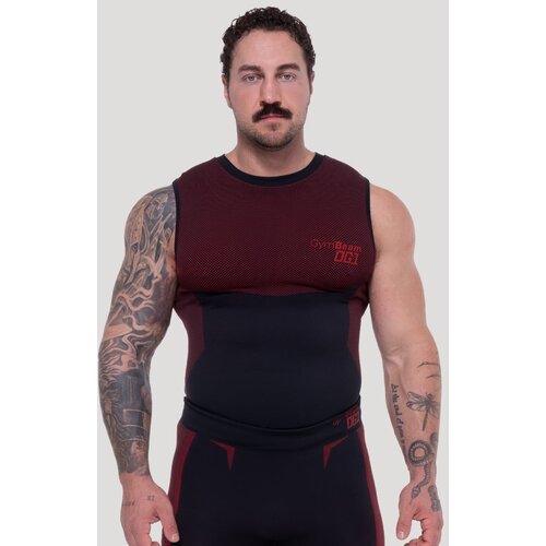 GymBeam OG1 Seamless Tanktop Black/Red XXL Cene