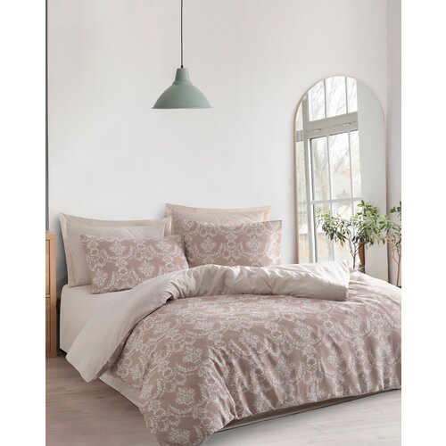 Hanah home komplet posteljine Pure, 160x220cm, Smeđa Slike