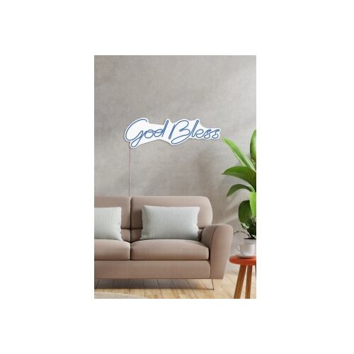 WALLXPERT dekorativna plastična led rasveta god bless blue Cene