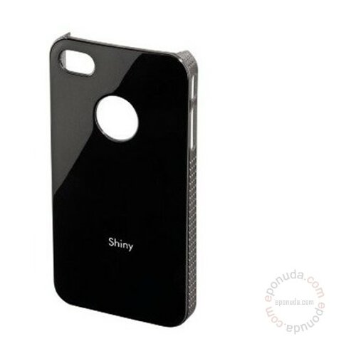Hama iPhone 4/4S maska za telefon SHINY, Black Slike