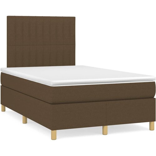  Krevet box spring s madracem tamnosmeđi 120 x 190 cm od tkanine Cene