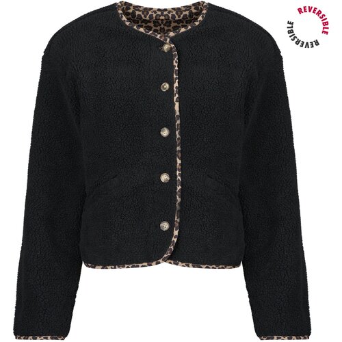 Only Jakne ONLBABY TEDDY REVERSIBLE Črna Slike