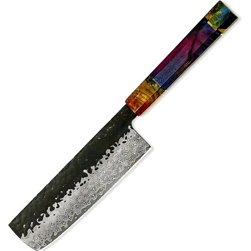  Damaskasti kuhinjski nož SE-37545 - Nakiri / Vi&scaron;ebojni KP37545 Cijene