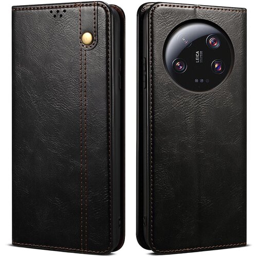 INORCO Za Xiaomi 13 ultra usnjena torbica za telefon Waxy Crazy Horse s teksturo stojalo ovitek za telefon, (22033226) Slike