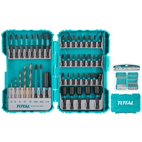 Total 45-delni set udarnih izvijačev in svedrov/ industrial (TACSDL24502) Cene