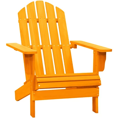 vidaXL Vrtni stol Adirondack trden les jelke oranžen