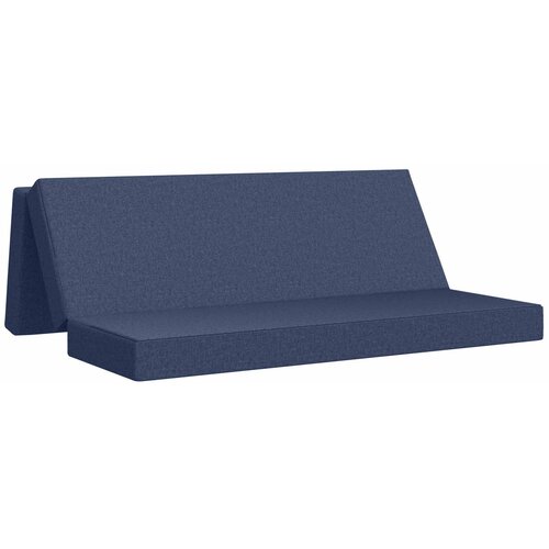 VidaXL Zložljiv kavč postelja 200 x 67 x 45 cm Modra, (5000295315) Slike