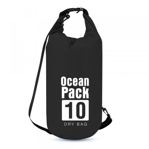 vodootporna torba dry bag 10L crna Slike