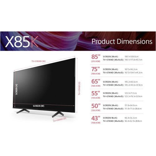 Sony televizor 4K KD85X85KAEP Slike