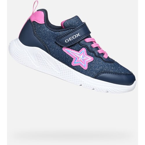 Geox Dark Blue Girls Sneakers Sprintye - Girls Cene