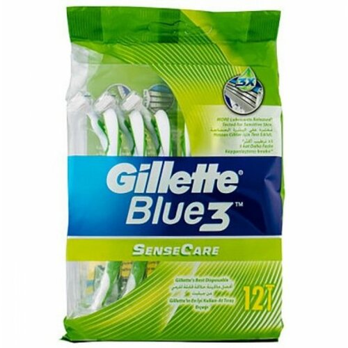Gillette blue 3 sensitive brijač za jednokratnu upotrebu 12 komada Slike