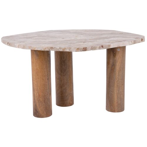 Leitmotiv Stranska mizica z mizno ploščo v marmornem dekorju 50x75 cm Organic – Cene