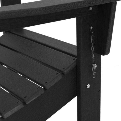 vidaXL Zložljivi stoli Adirondack 2 kosi Črna 74.5x80.5x90 cm HDPE Cene
