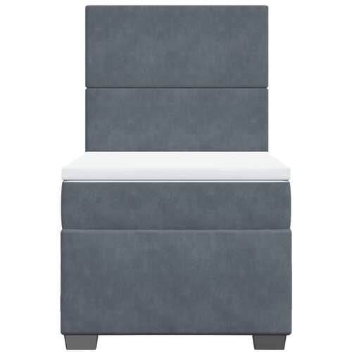 Box spring krevet s madracem tamnosivi 100x200 cm bar&amp;scaron;unasti Slike