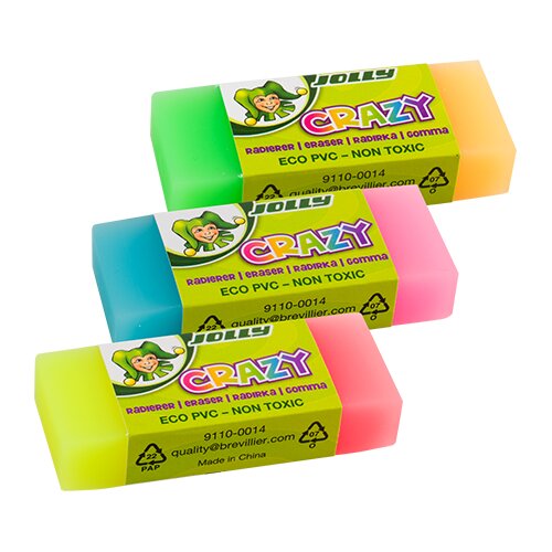 Jolly Crazy gumice za brisanje, sort, u kutiji s 24 komada Cijene