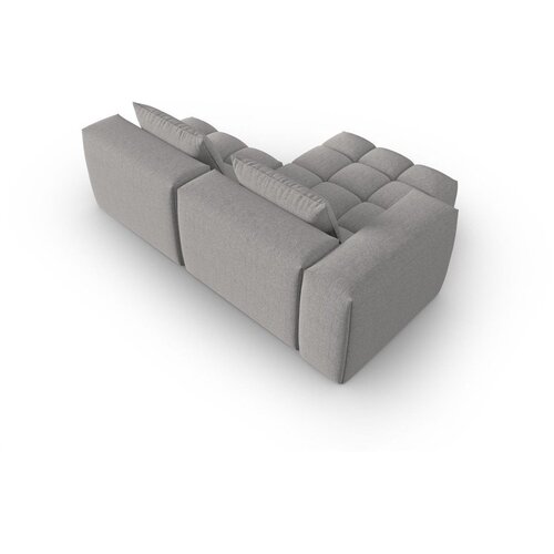 Cosmopolitan Design Siva kotna sedežna garnitura (levi kot/z ležalnikom) Verona &amp;ndash; Slike