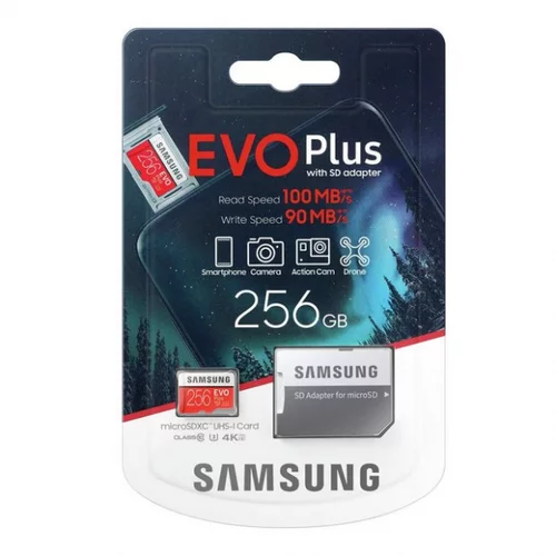 Samsung spominska kartica MicroSD EVO Plus 256GB (2020) MB-MC256HA/EU