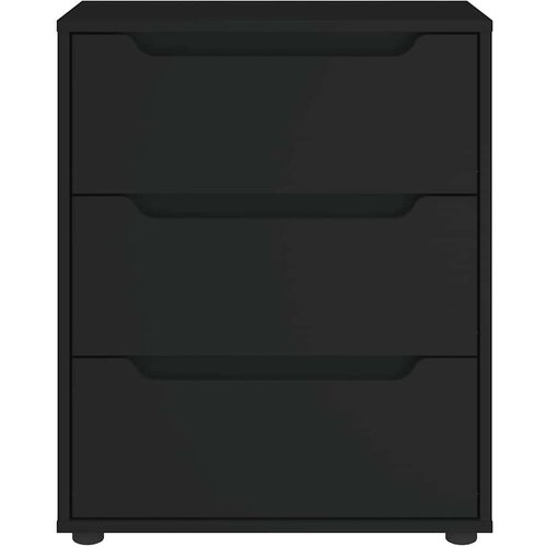 VidaXL Bivak VISNES Black 60x40x73 cm Inženirski les Slike