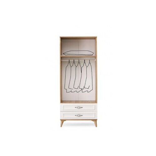 Hanah home garderober irmak 12227 oak cream Slike