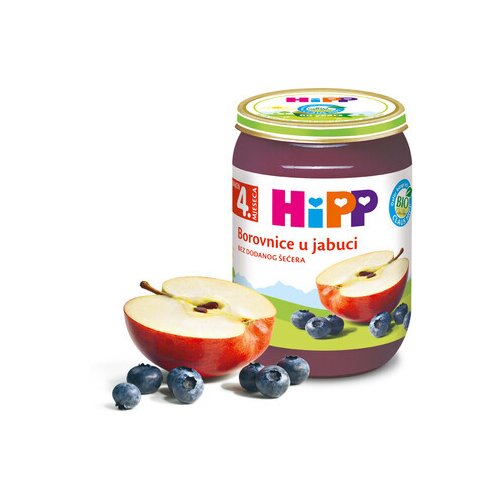 Hipp kašica jabuka sa borovnicom i bananom 190g Cijene