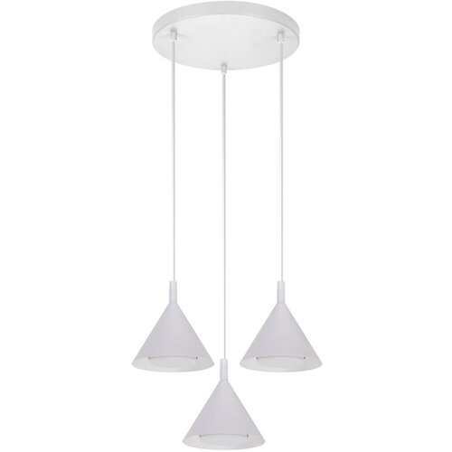 Brilagi Luster na sajli CONE TRIPLE ROUND 3xGX53/15W/230V bela Slike