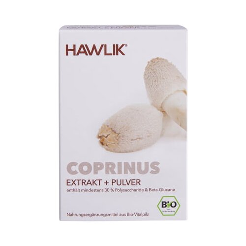 Hawlik coprinus ekstrakt + Coprinus v prahu - organske kapsule - 120 kaps. Cene