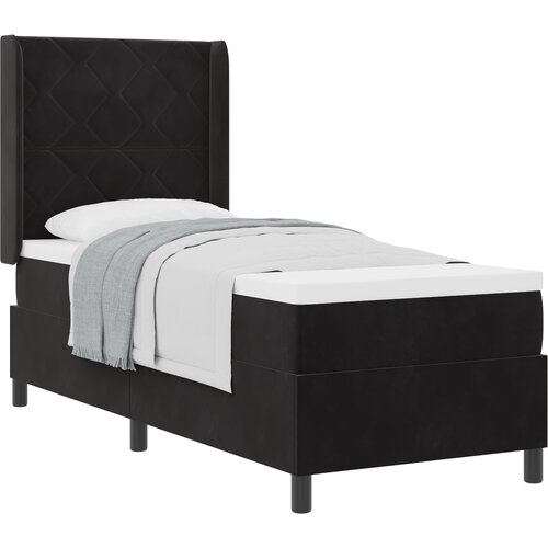 vidaXL Box Spring Krevet s Madracem Crni 80x200 cm Bar&scaron;un Cijene
