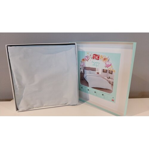 Tac Set posteljine Basic, 200x220cm, Svetloplavi Cene
