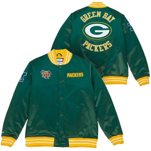 Mitchell And Ness Green Bay Packers Mitchell & Ness Heavyweight Satin jakna Cene