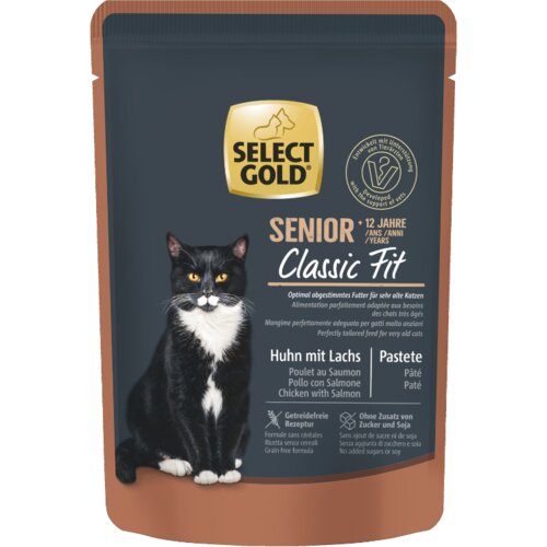 Select Gold Cat Senior 12+ pa&scaron;teta piletina i losos 85 g Cijene
